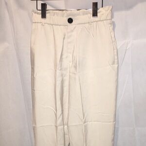 Zara Lightweight Cream Pants | Size S